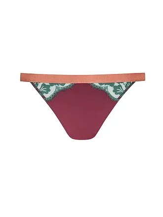 MEY | Tanga POETRY VOGUE seafoam | dunkelrot